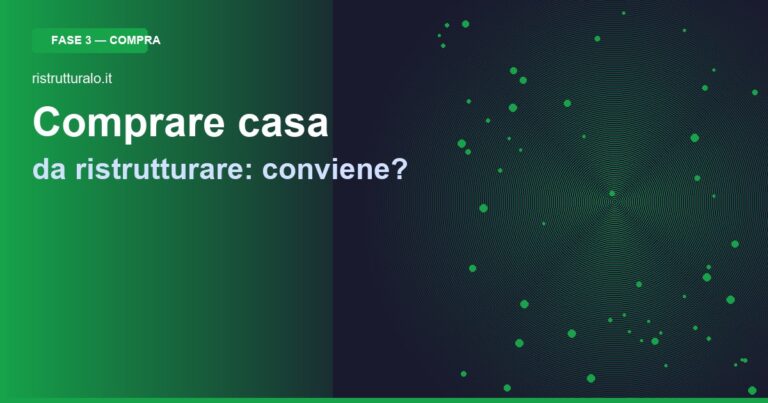 Comprare prima casa da ristrutturare nel 2025: agevolazioni, mutuo e tutele legali