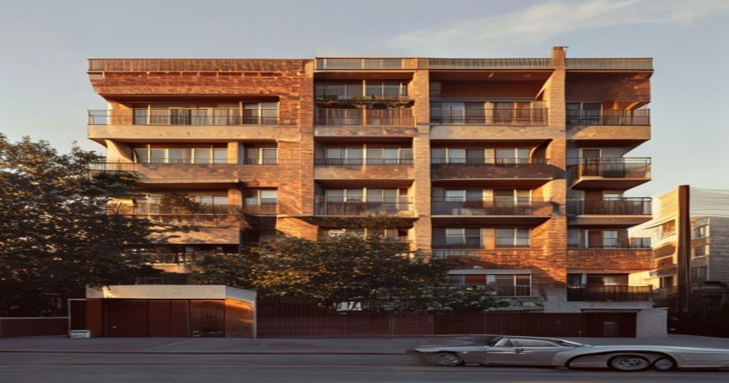 Stabile residenziale Bologna San Donato primi anni 70, facciata moderna con balconi