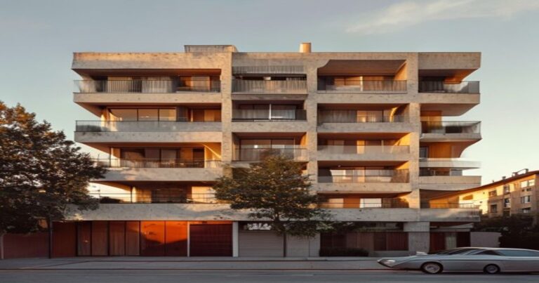 Stabile residenziale Milano Lambrate fine anni 60, architettura modernista