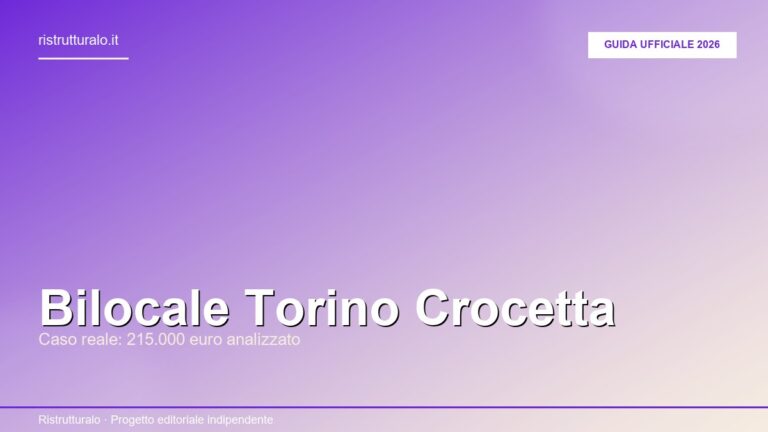 Bilocale Torino Crocetta: palazzina liberty con balconi in ferro battuto e pavimentazione in cubetti