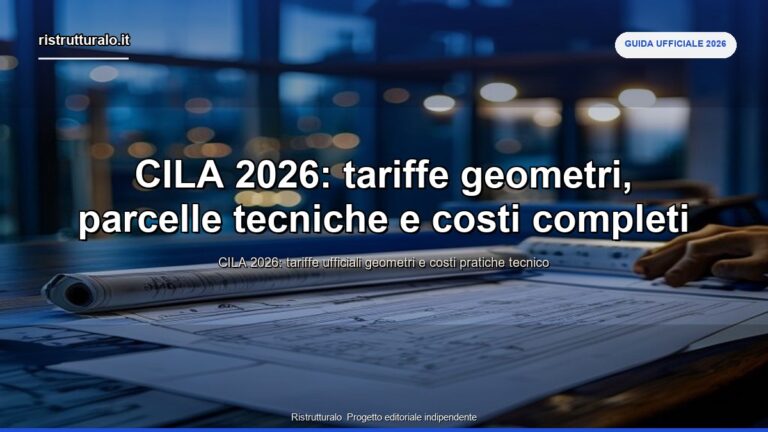 cila costi - guida ufficiale Ristrutturalo