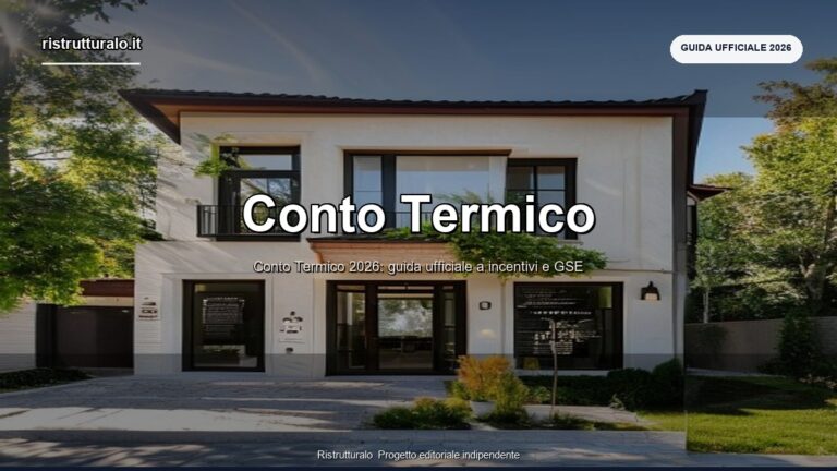conto termico 2026 - guida ufficiale Ristrutturalo