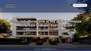Costi ristrutturazione al mq 2026: prezzi reali 200-2000€/mq [mappa]