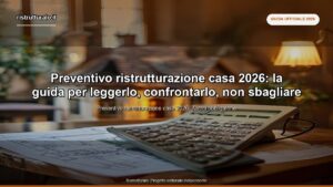 Preventivo ristrutturazione casa 2026: leggerlo, confrontarlo, non sbagliare