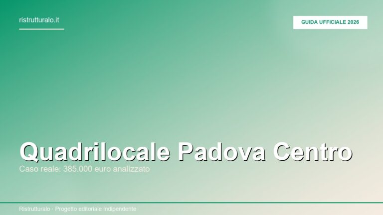 Quadrilocale Padova centro: palazzo storico con balconi e portico tipico padovano