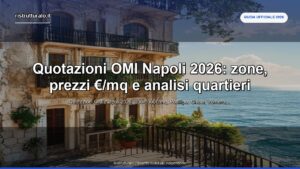 Quotazioni OMI Napoli 2026: zone, prezzi €/mq e analisi quartieri