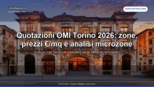 Quotazioni OMI Torino 2026: zone, prezzi €/mq e analisi microzone