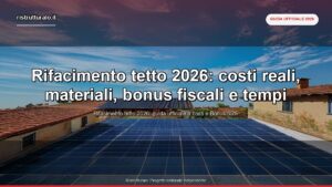 Rifacimento tetto 2026: costi reali 80-200€/mq + Bonus 65% [guida]