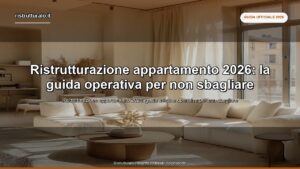Ristrutturazione appartamento 2026: la guida operativa per non sbagliare