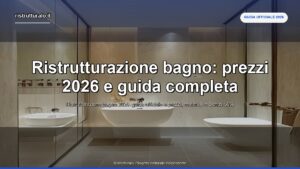 Ristrutturazione bagno prezzi 2026: confronto Italia, regioni, città