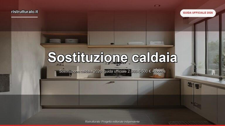 Sostituzione caldaia 2026: guida ufficiale costi e bonus fiscali