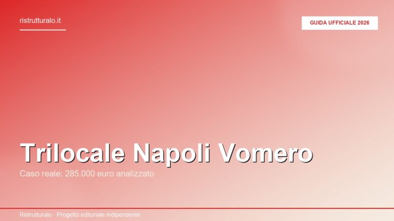 Trilocale Napoli Vomero: palazzo residenziale collinare con vista panoramica sul golfo di Napoli