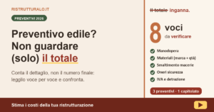 Preventivo impresa edile: come leggerlo e confrontarlo 2026