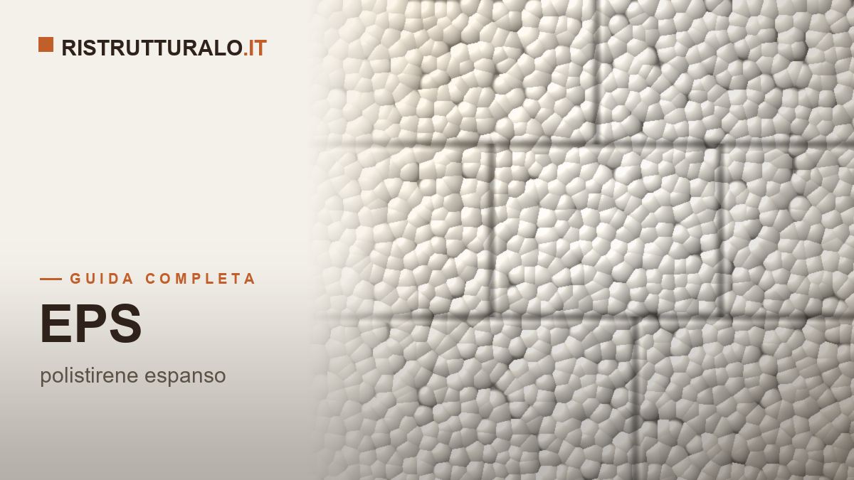 Pannelli in EPS per cappotto termico in posa durante una ristrutturazione