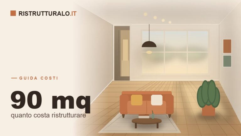 Interno di un appartamento di 90 mq ristrutturato