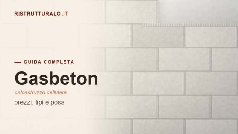 Muro in blocchi di gasbeton in costruzione durante una ristrutturazione
