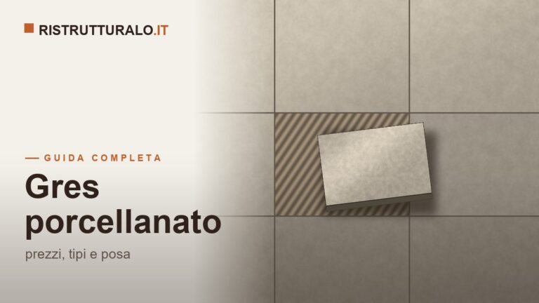 Pavimento in gres porcellanato posato in un ambiente ristrutturato