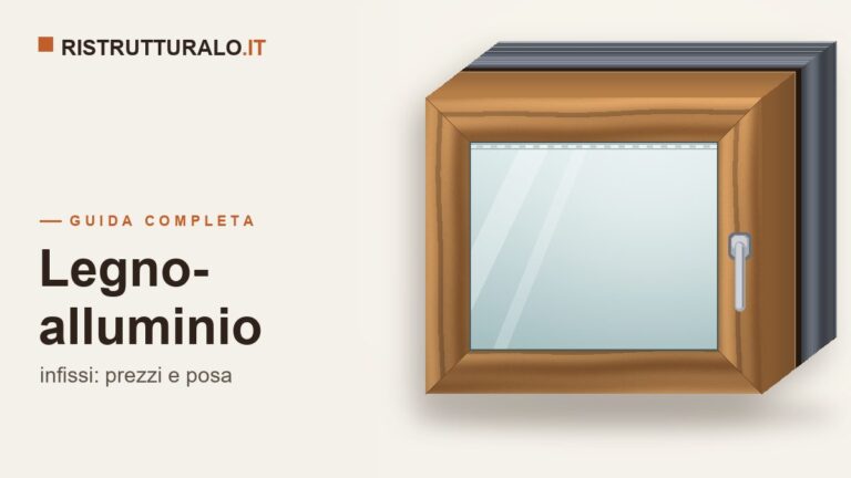 Finestra in legno-alluminio installata durante una ristrutturazione