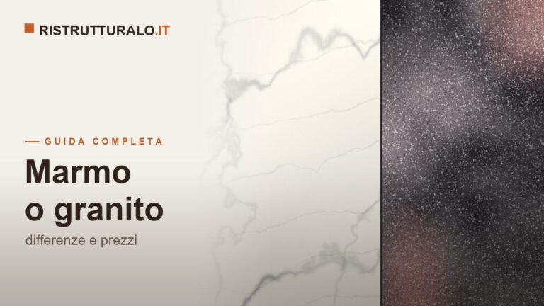 Superfici in marmo e granito a confronto