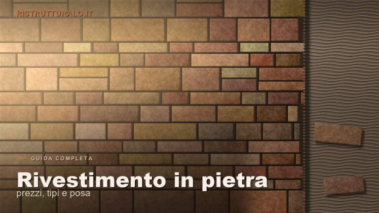 Rivestimento in pietra su una parete durante una ristrutturazione