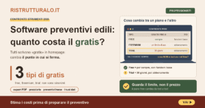 Software preventivi edili gratis 2026: i 4 limiti veri
