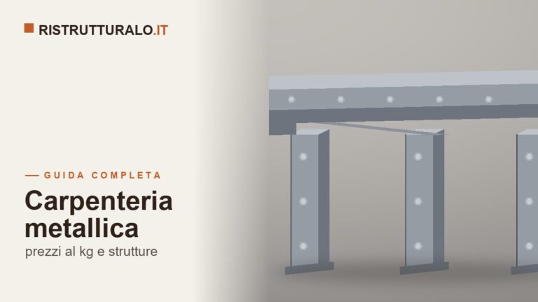 Carpenteria metallica prezzi 2026 guida Ristrutturalo