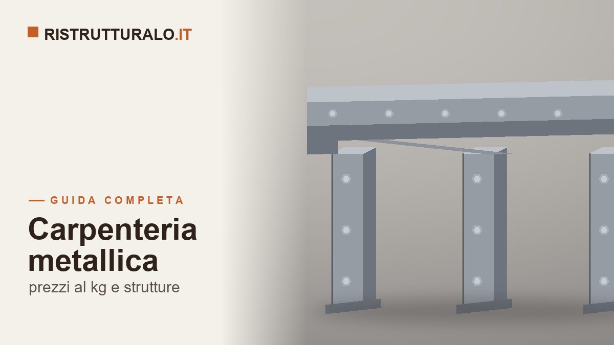 Carpenteria metallica prezzi 2026 guida Ristrutturalo