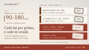 Il frontalino e’ il pezzo che cade per primo, e non se ne accorge nessuno