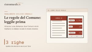 Il regolamento edilizio è il libro delle regole del tuo Comune, e quasi nessuno lo apre prima di spendere