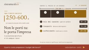 Le macerie non sono un tuo problema, finche’ il preventivo non dice il contrario