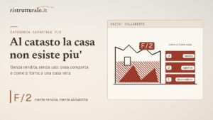 Unità collabente vuol dire che al catasto la casa non esiste più: cosa comporta e come si torna indietro
